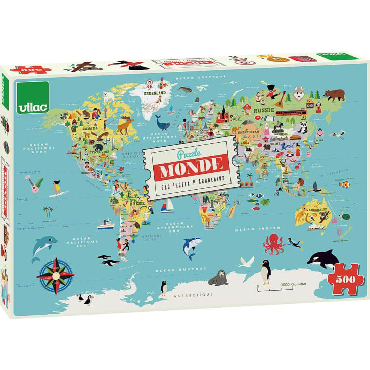 Puzzle carte du monde Ingela P. Arrhenius