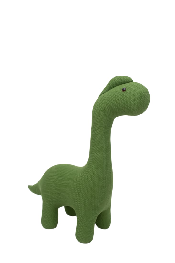 Libro sensorial de dinosaurio en verde, beige y marrón YUMA