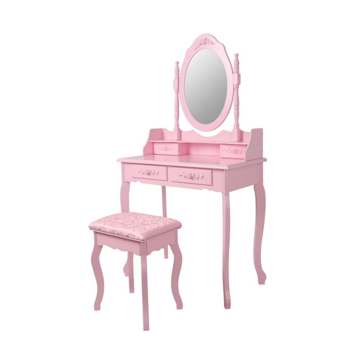 Toelette trucco con specchio e lampada Vanity