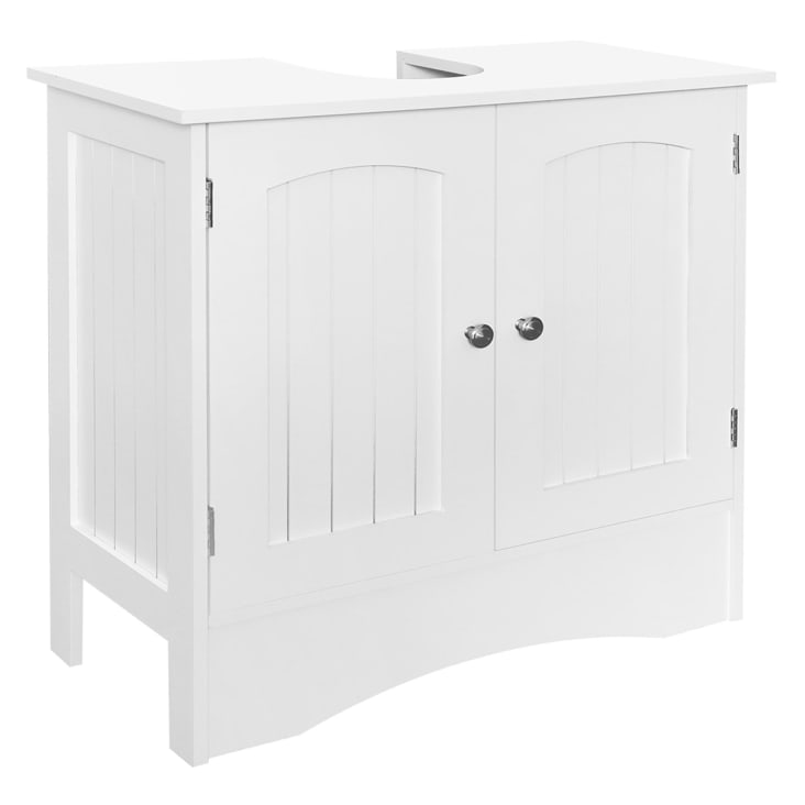 Mueble bajo BASIC blanco 4 cajones fabricado en aglomerado 40 x 70 cm