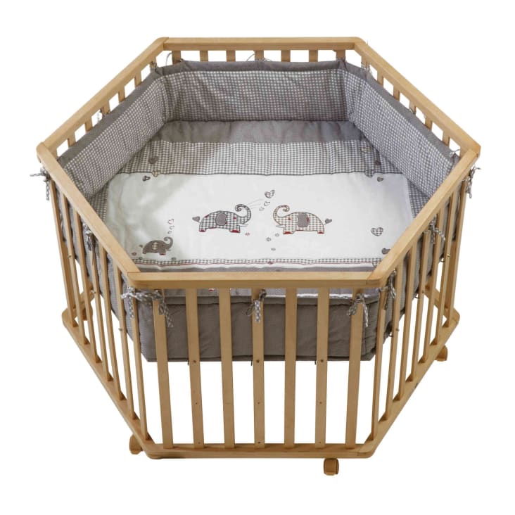 Materasso Esagonale Per Box Bambini 112x112cm - Schiuma HR35, Fodera Bamb&ugrave;