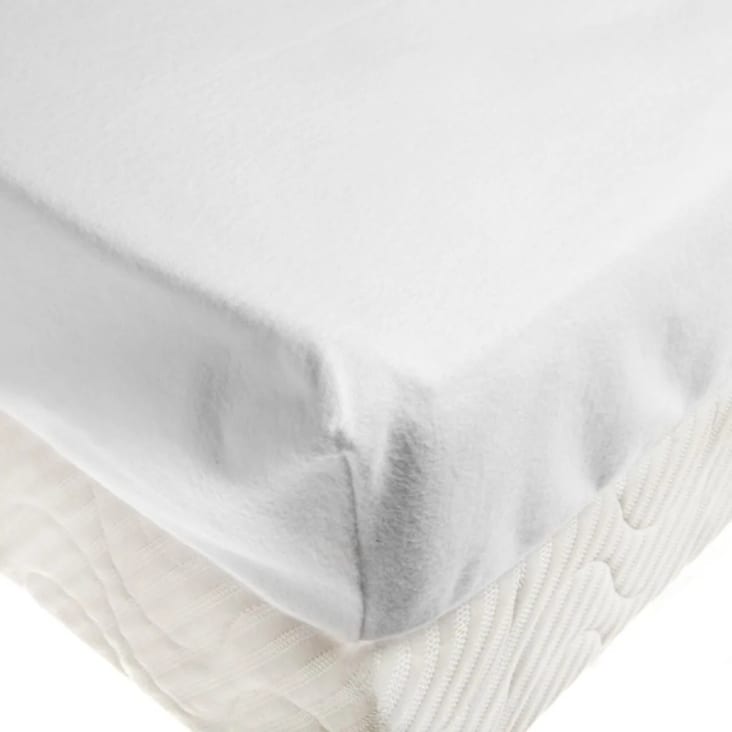 Protège matelas molleton imperméable Blanc 70 x 140 cm de P'tit