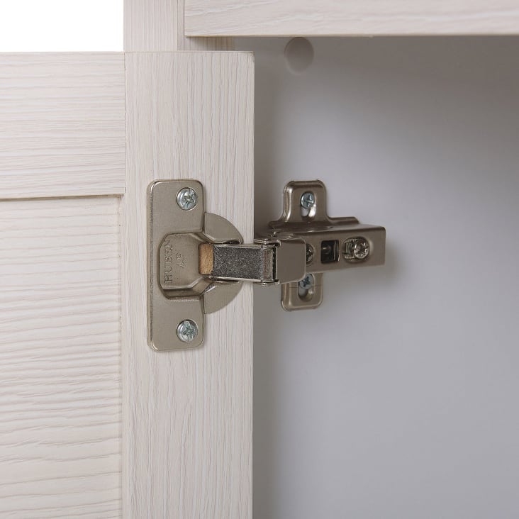 Credenza a 3 cassetti bianco crema e legno KIRKLAND Maisons du Monde