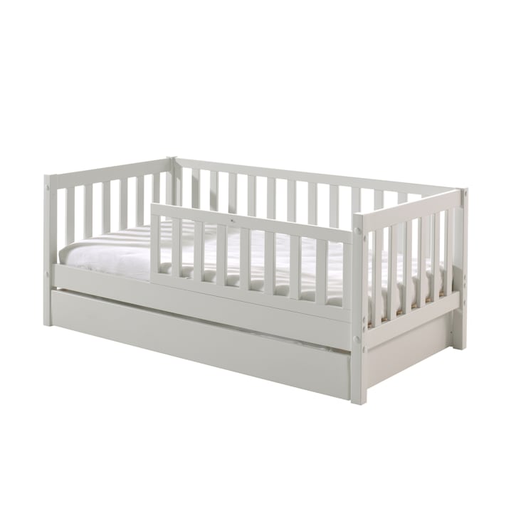 Petite Amélie Lit enfant 2 ans Blanc Plume 70x140 cm