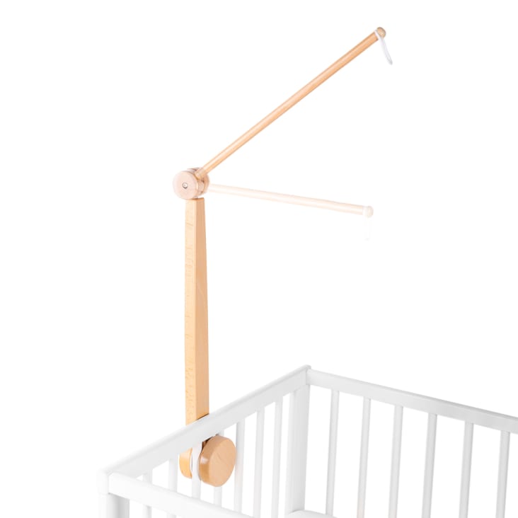 FEISIKE Bras mobile pour berceau de bébé, 86,4 cm, bras mobile pour berceau  en bois de décoration de chambre d'enfant, support pour pince à faire