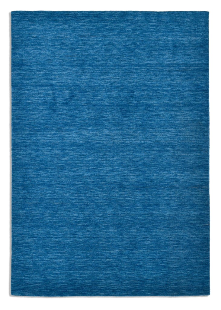 Tapis salon - tissé main - 100% laine naturelle - bleu 060x090 cm