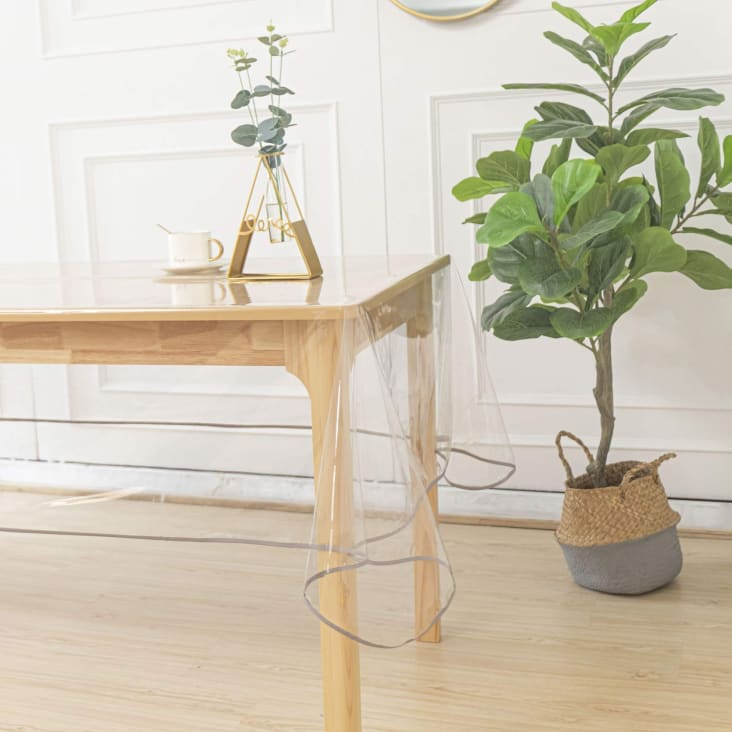 Nappe - Imperméable - Transparent - 140 X 220 Cm - PVC - Rectangulaire - Maison