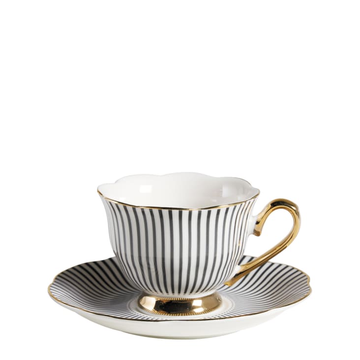 Tasse à thé Madame de Récamier - Pois dorés