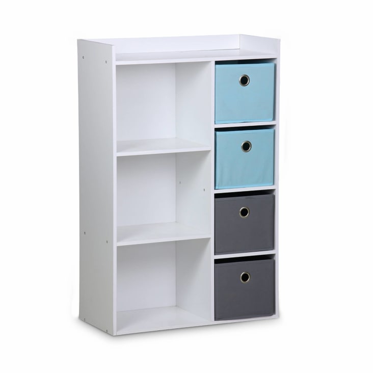 Mueble de almacenaje 4 casilleros blanco - Vertbaudet