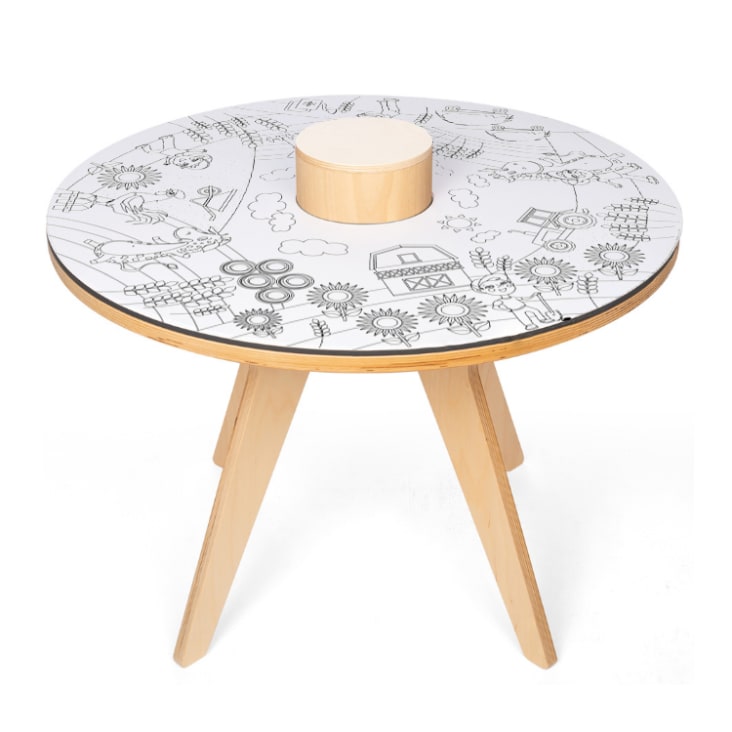 Table à dessiner multifonction en bois D70 cm