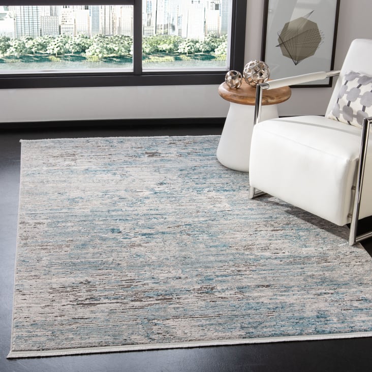 Tapis Moderne Safavieh Capri - Poil Court En Laine, Touffeté Main - Coloris Beige Et Ivoire, 183 X 274 Cm - Pour Salon, Chambre, Salle à Manger - 11