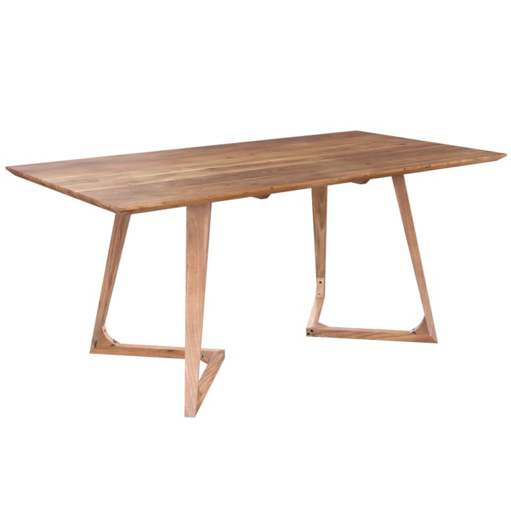 Table rectangulaire 6 personnes en bois d'acacia 175 cm