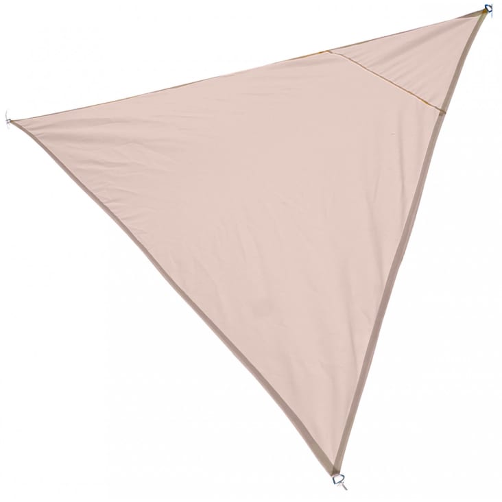 Toile ombrage triangulaire beige - 300x300x300cm