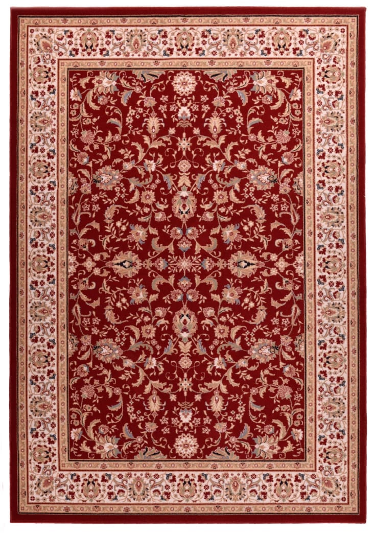 Tappeto in lana tessuto a macchina - rosso - 80x150 cm DOLNA