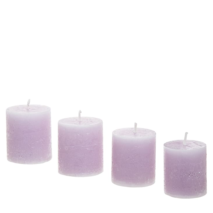 Set 2 Candele Fiamma Lucida Bianche H14 cm - Decorazioni Natalizie