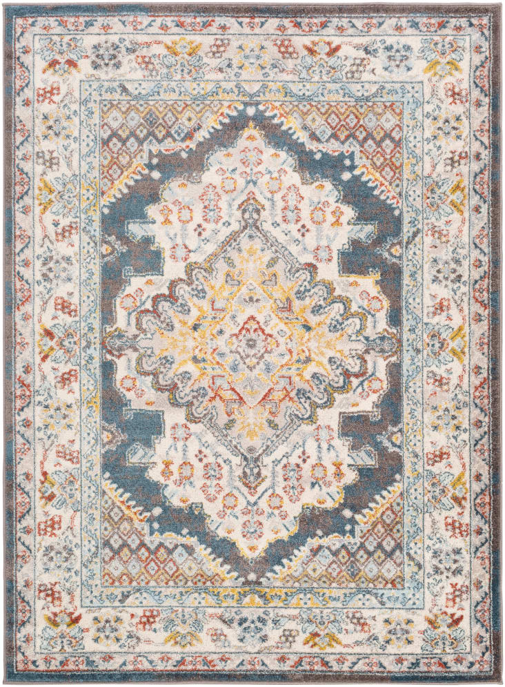 Orientalischer Maisons 160x213 Jade Teppich Vintage | Mehrfarbig/Grau Monde du