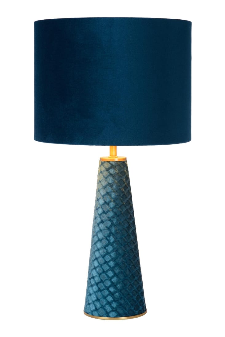 Lampe de table métal turquoise 25 cm Velvet | Maisons du Monde