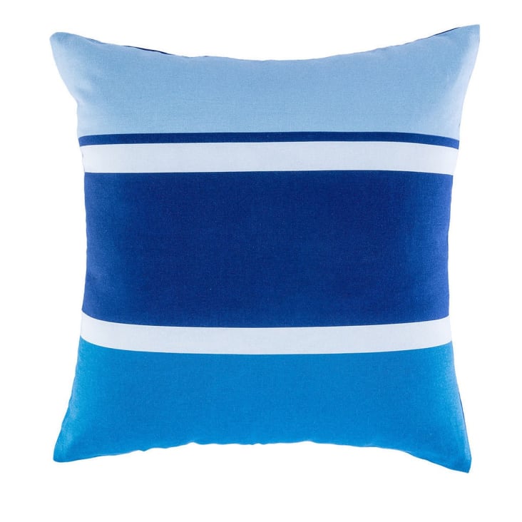 Federa per cuscino in cotone con iuta Tasunka 45x45 blu