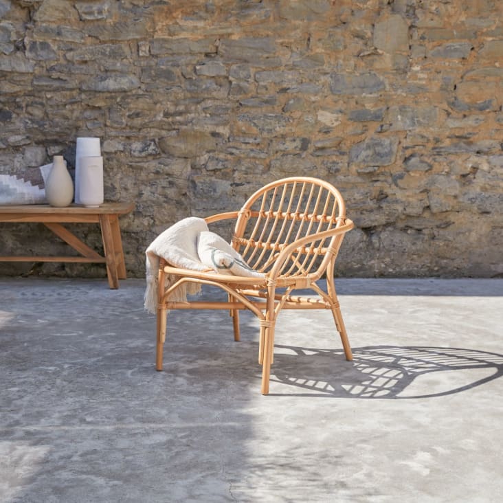 Chaise de jardin en métal gris foncé - Mobilier d'extérieur - Tikamoon