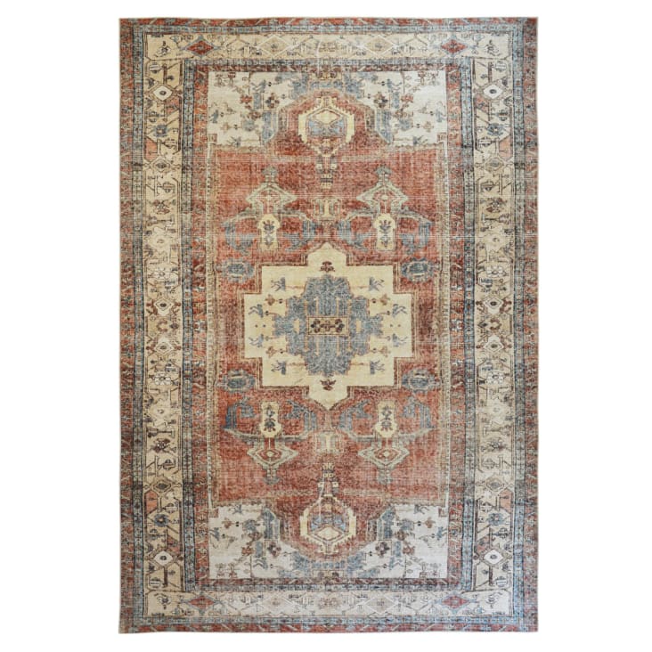 Tappeto lavabile orientale afghan mattone 160x230 cm VELLUTO