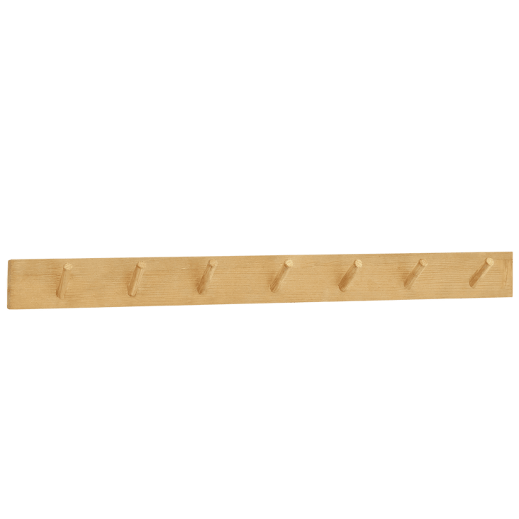 Colgador de pared de madera maciza en tono natural de 61x9,5cm Kate iii