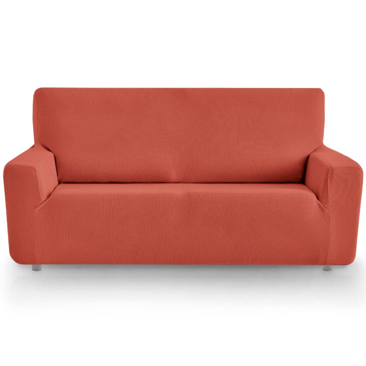 Funda Para Sofa Universal Elastica Con Sujeccion Ajustable 4 Plazas Gris  con Ofertas en Carrefour