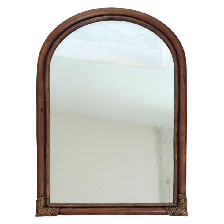 Spiegel in Bogenform Rahmen aus du Monde Maisons Rattan 