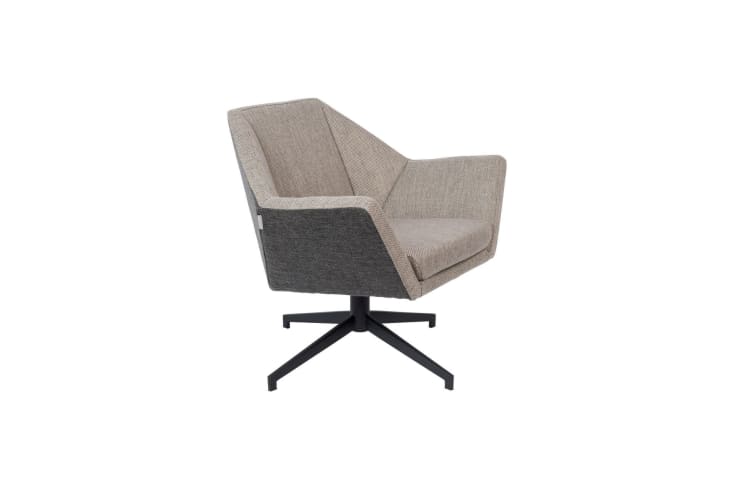 Fauteuil Lounge En Tissu Gris Uncle Jesse Maisons Du Monde