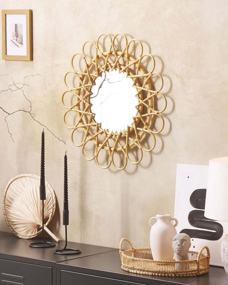 Sass &amp; Belle Specchio A Forma Di Sole Dorato - Decor Wall Minimal
