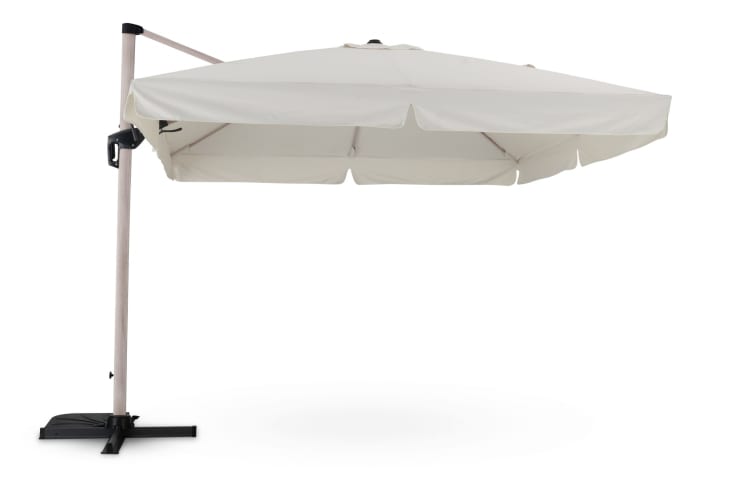 Tidyard Ombrellone da giardino con bastone di legno, 6 aste