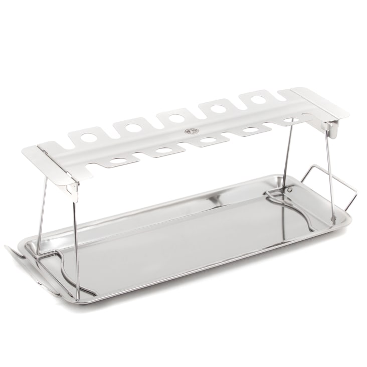 F Fityle Supporto Per Cosce Di Pollo Accessori Per Griglia Rastrelliera Per Pollo Arrosto Supporto Per Pollo In Acciaio Inossidabile Di Grande - 11