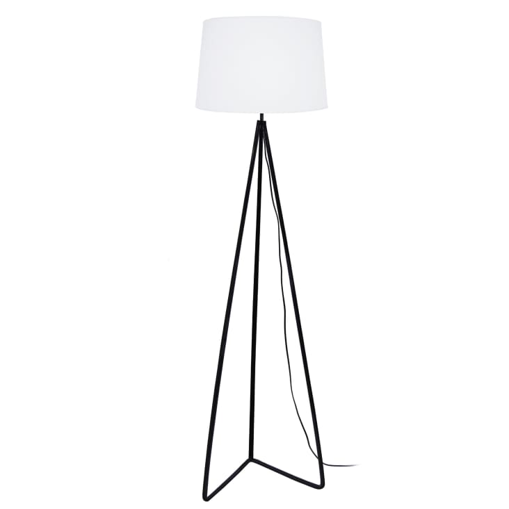 Lampadaire m tal noir et blanc PIED TRIANGLE Maisons du Monde