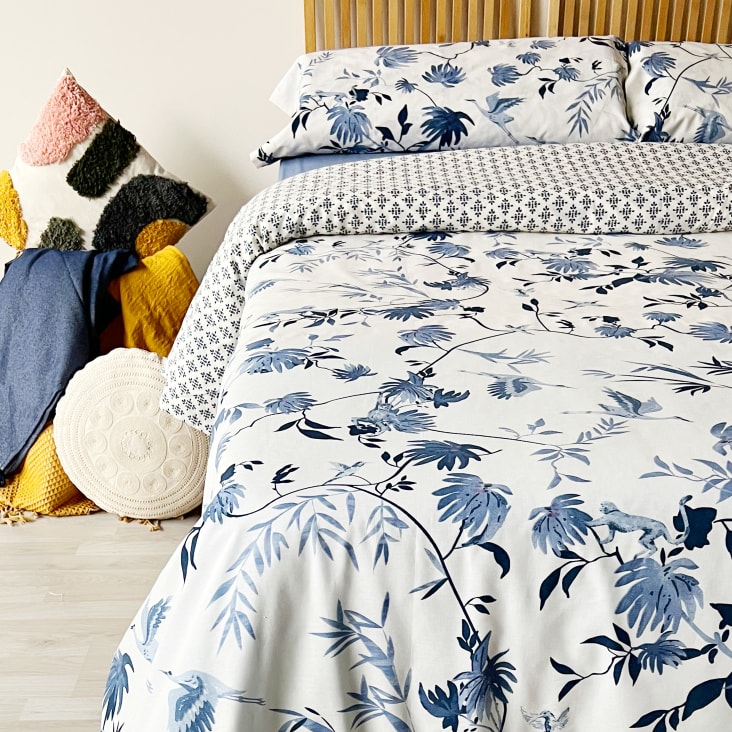 Fundas nordicas infantiles Monsters color azul para cama de 90 o 105 cm