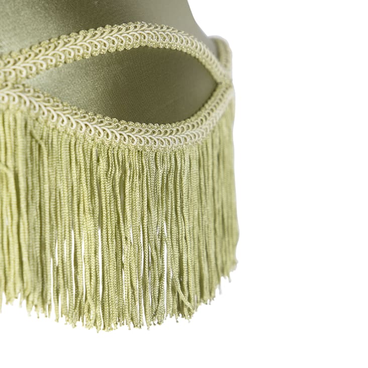 Abat-jour en tissu vert GRANNY | Maisons du Monde