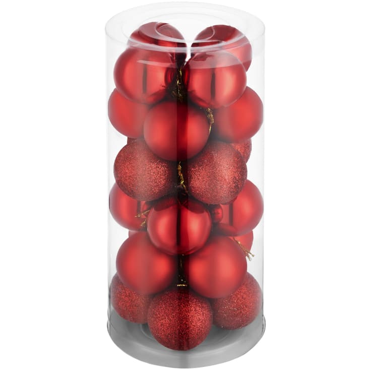 101 Pcs Boule De Noel Rouge - Boules De Noël En Plastique Incassable