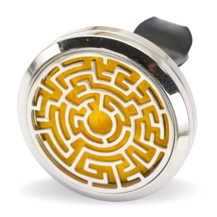 Diffusore Per Auto Zen'Arôme Clip'Aroma - Design Corona In Acciaio Inox, Con 5 Assorbenti Riutilizzabili, Per Oli Essenziali