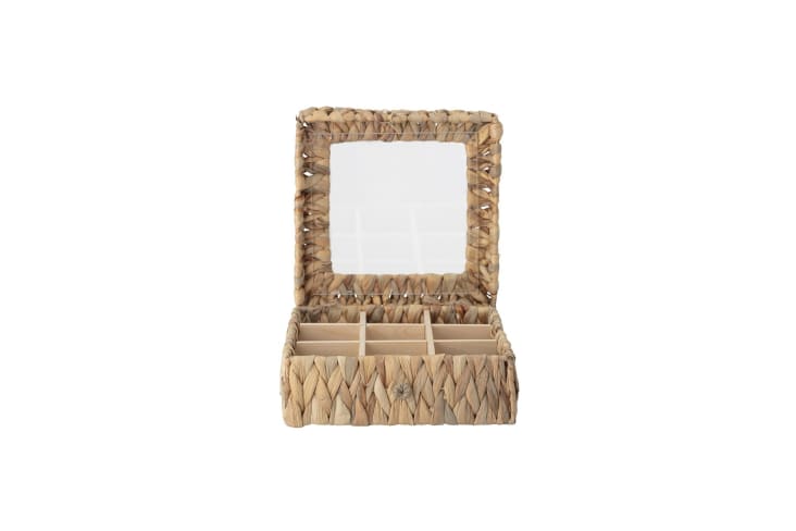 Panier de rangement avec couvercle - Beige/blanc - Home All