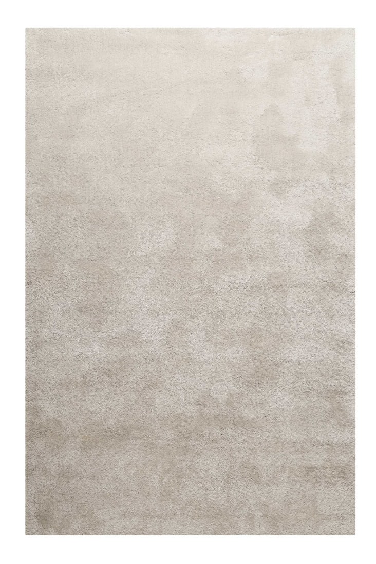 Tapis en microfibre dense beige grisé 130x190 cm