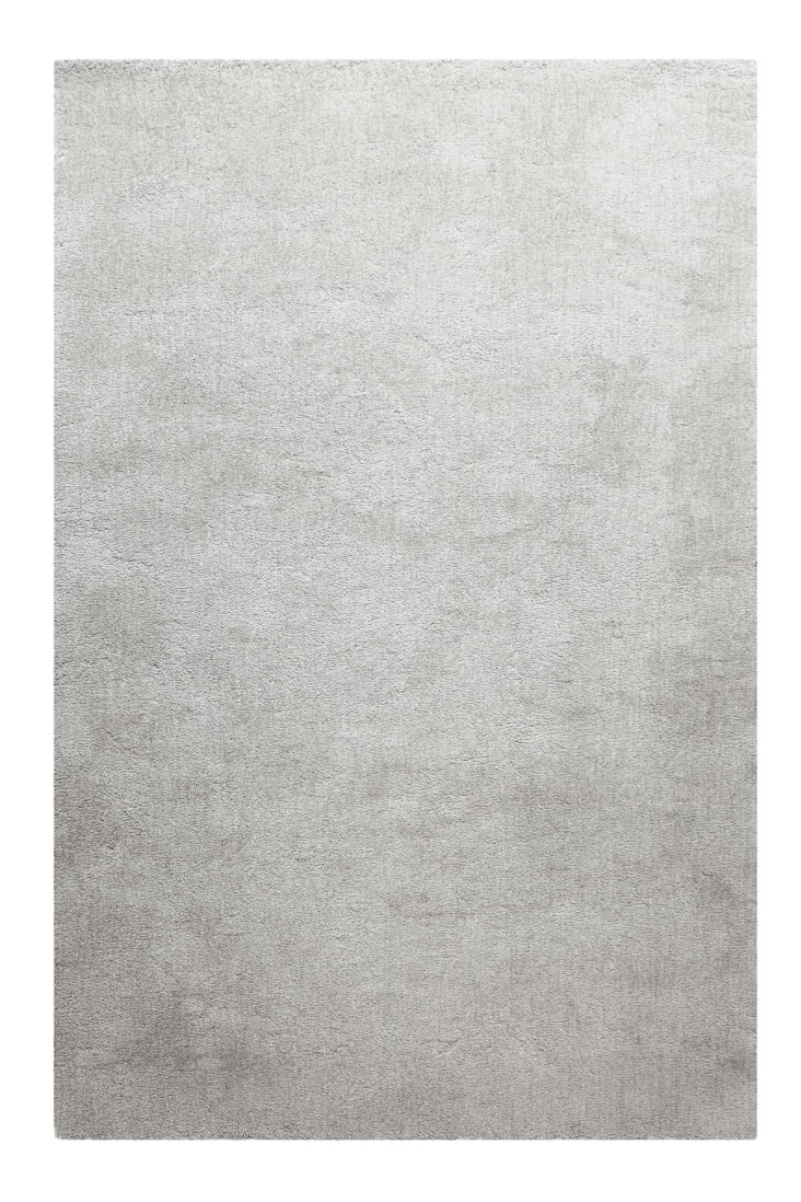 Tapis en microfibre dense gris clair chiné 70x140 cm