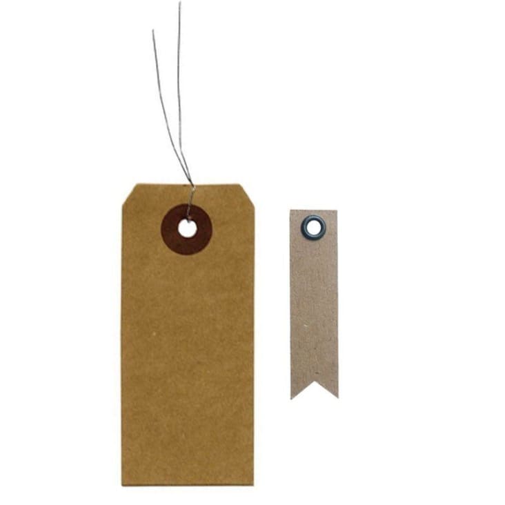 100 étiquettes En Forme De Cœur En Papier Kraft + 20 M De Ficelle Chanvre - Pour Emballage Cadeaux, Décoration Noël Ou Saint-Valentin