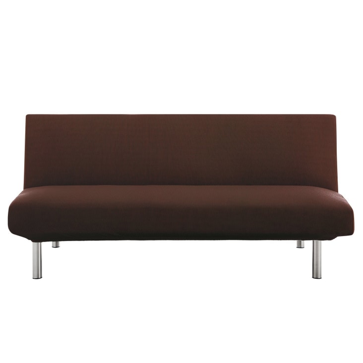Funda de sofá cama clic clac (160-220) marrón MILAN ELÁSTICA