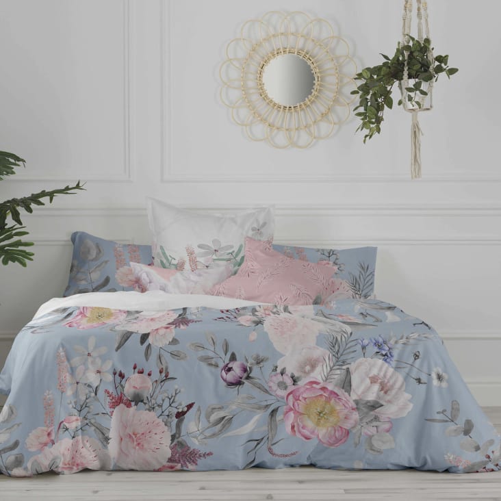 Copripiumino 100 Cotone multicolore 260x240 cm Soft bouquet Maisons du Monde