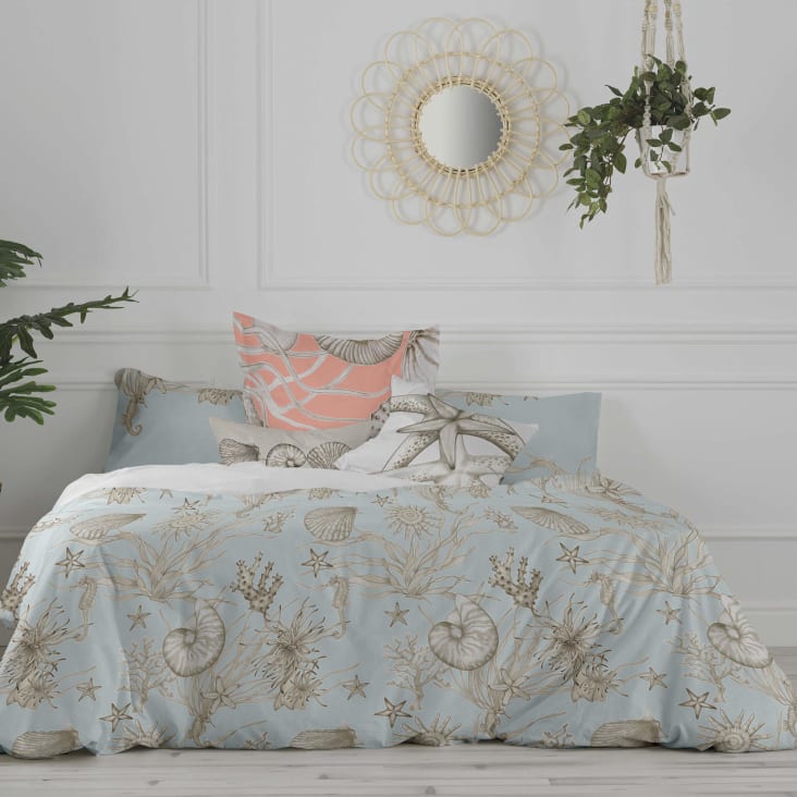Funda nordica 100 algodon multicolor 240x220 cm cama 150 160 Coral reef Maisons du Monde