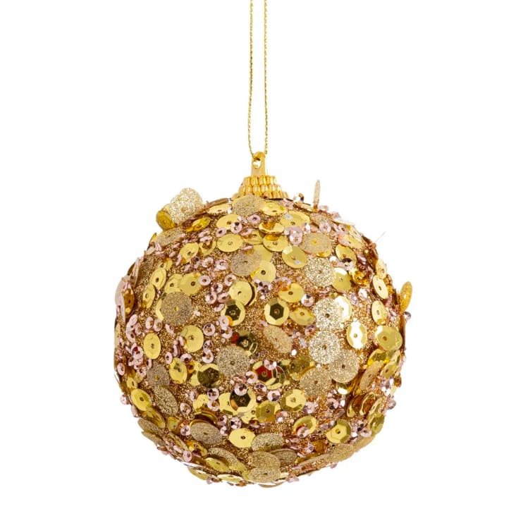 Boules De Noël 3cm Et 6cm - Lot Scintillant Orange Pour Arbre De Noël Et Décorations Festives