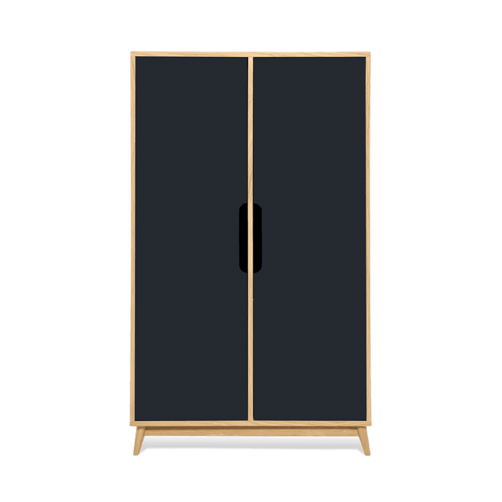 Armario, 2 puertas y 3 estantes color roble natural beige 141x86x40 FLAK