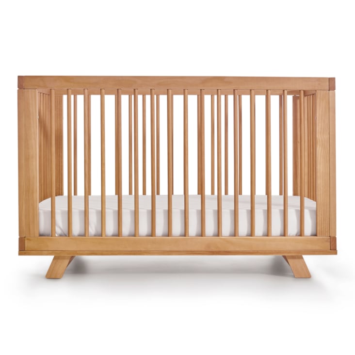 Pack lit bébé évolutif avec matelas 70x140 cm effet bois gris et bois KOMBU