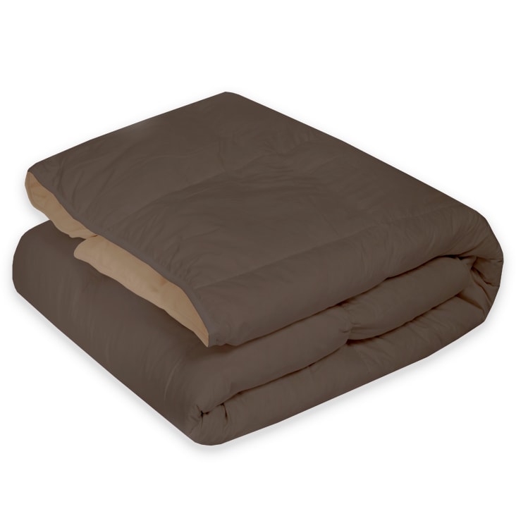 Edredón Relleno Nórdico Bicolor 230x260 cm Chocolate/Beige EDREDÓN