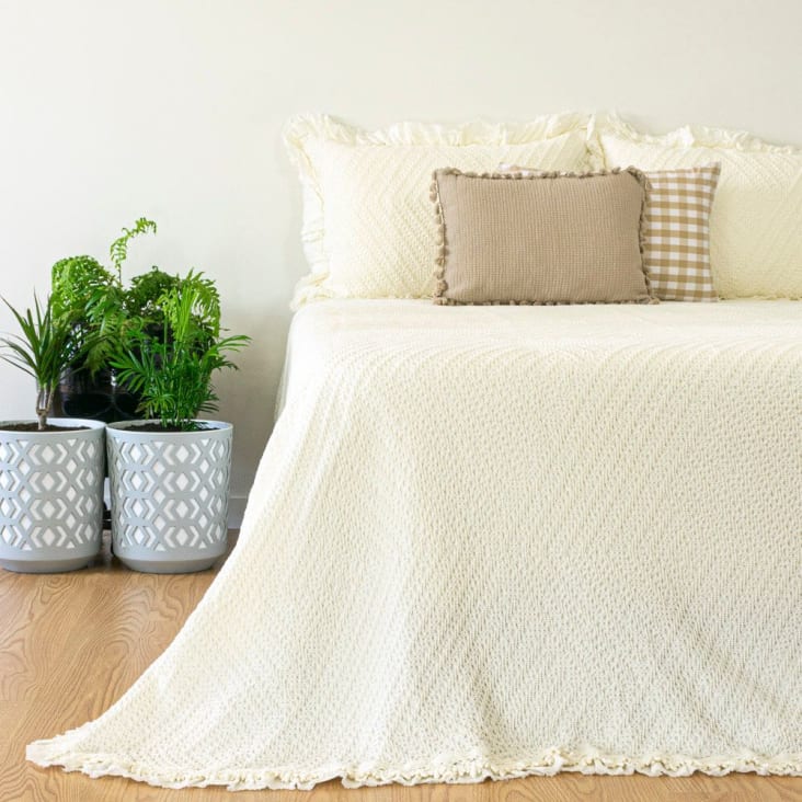 Colcha algodón reversible. Cama 180-200cm., Ofertas en ropa de cama y  textil para dormitorio