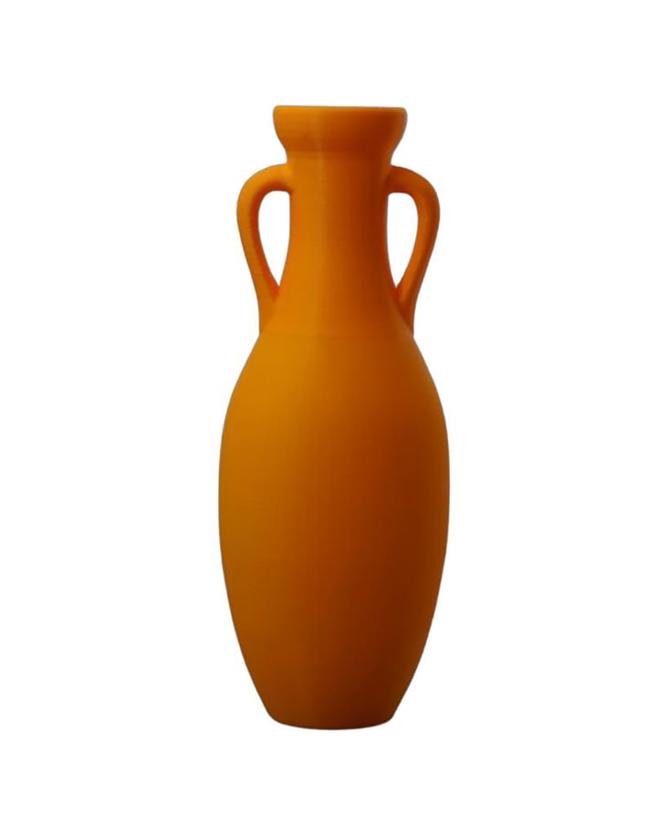 Vaso stampa 3d PLA giallo melone h18cm MEDIUM