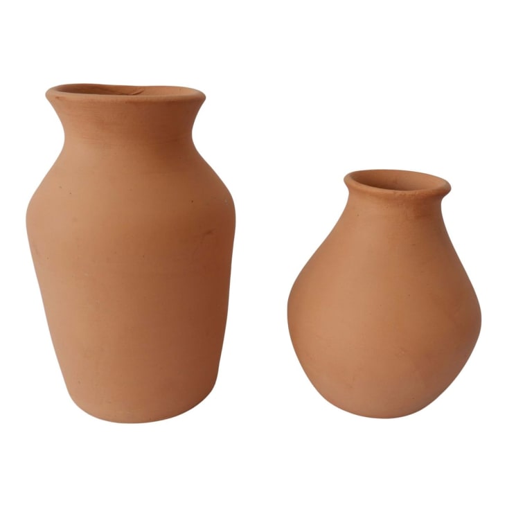 Set di 2 vasi in terracotta